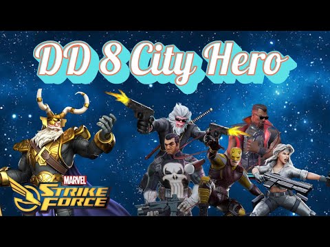MSF-DARK DIMENSION 8 (DD8)-CITY HERO WITH VIGILANTE & BLADE-MARVEL STRIKE FORCE