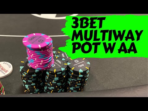 Playing Pocket Aces in a SUPER Multiway 3-Bet Pot