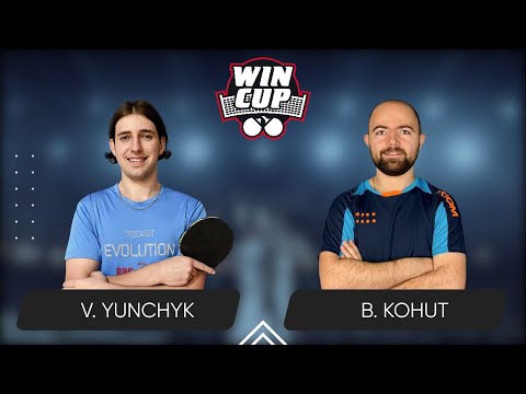 15:00 Valentyn Yunchyk - Bohdan Kohut West 3 WIN CUP 26.08.2024 | Table Tennis WINCUP