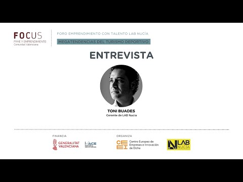 Entrevista a Toni Buades en el Foro Emprendimiento con Talento LAB Nucia 2023[;;;][;;;]