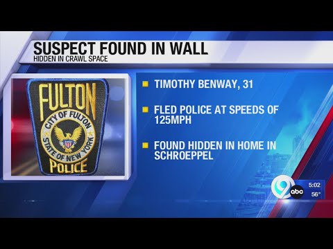 Oswego County Suspect Found In Crawl Space
