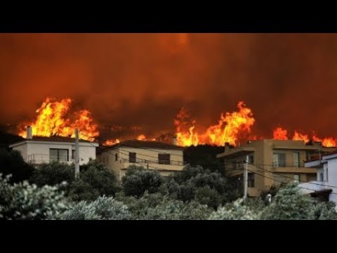 Greek Fire 74+ Dead Raw Footage Video