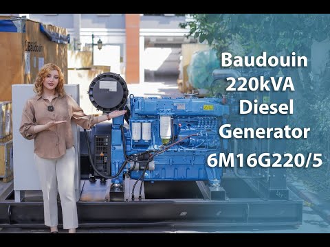 Baudouin 220 kVA Diesel Generator Set 6M16G220/5