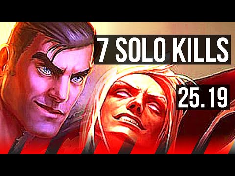 JAYCE vs VLADIMIR (TOP) | 7 solo kills, Dominating | KR Master | 25.19