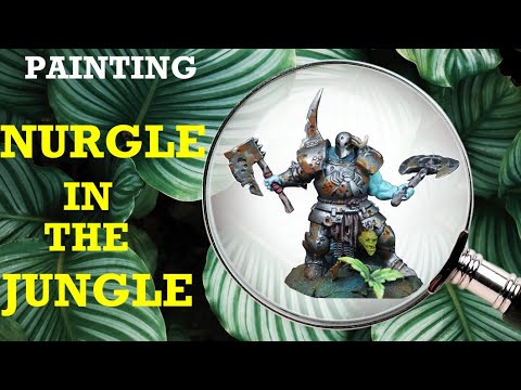 SPEED PAINTING NURGLE IN THE JUNGLE !  WARHAMMER army (AOS/40K)