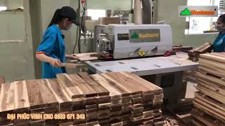 Vận hành Máy cưa rong ripsaw WM-14F rong phôi Tràm