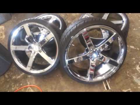877-544-8473 22 Inch Ruff Racing R1 Chrome Concave Wheels 5 Star Rims Free Shipping Call Us!