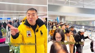 Code interminabili all'aeroporto di Malpensa, la denuncia dell'italo-cinese: «Mamma mia! Non veni...