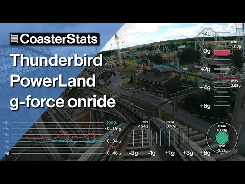 Thunderbird g-force onride - PowerLand [4K 60FPS]