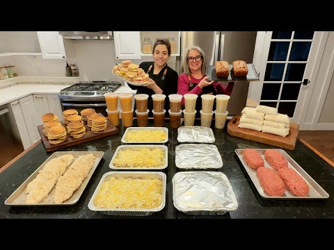 High Protein Breakfast, Lunch, Dinner, and Snack Freezer Meals! Cook Once and Eat For Two Months!