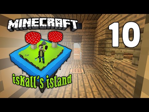 Iskall's Island - Vanilla Minecraft Lets Play - 10 - Automated Mining Storage