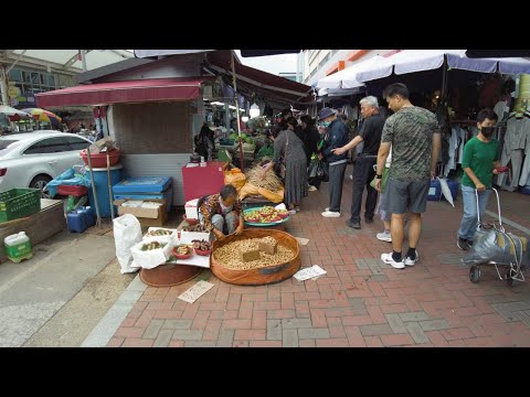 Explorando o maior mercado tradicional em Daegu, Coreia do Sul
