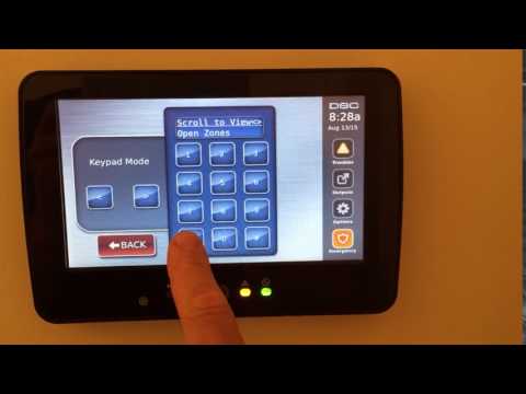 DSC NEO Touchscreen keypad in black