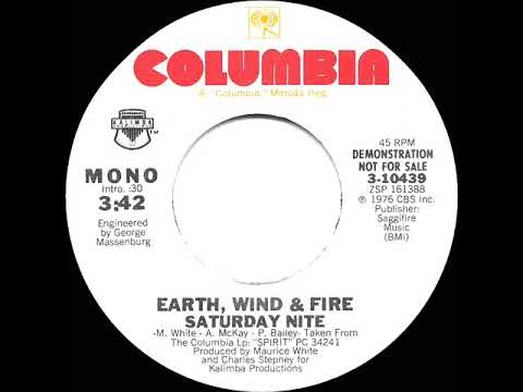 1977 Earth, Wind & Fire - Saturday Nite (mono radio promo 45)