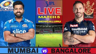 IPL 2023 Live: RCB Vs MI, Match 5, Bengaluru | IPL Live Scores & Commentary | IPL LIVE 2023