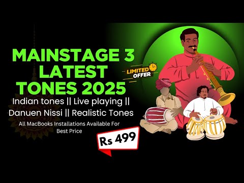 The Power of Indian Tones with MainStage 3 Latest Tones 2024 for Realistic Live Playing!