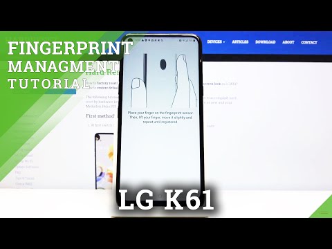 How to Add Fingerprint in LG K61 – Fingerprint Unlock