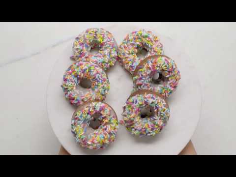 F-Factor Recipes - 20/20 Chocolate Donuts with Vanilla Frosting