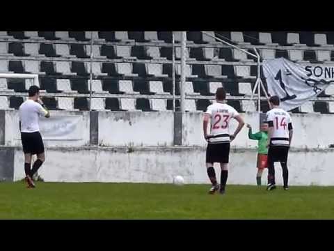 ADOvarense juvenis 2013/14, golo Rafael Cruz de penalti contra o Cucujães