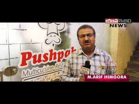 M.Arif Himgora, Managing Partner, PUSHPAK MULTICUISINE RESTAURANT wishing YUVAISM NEWS