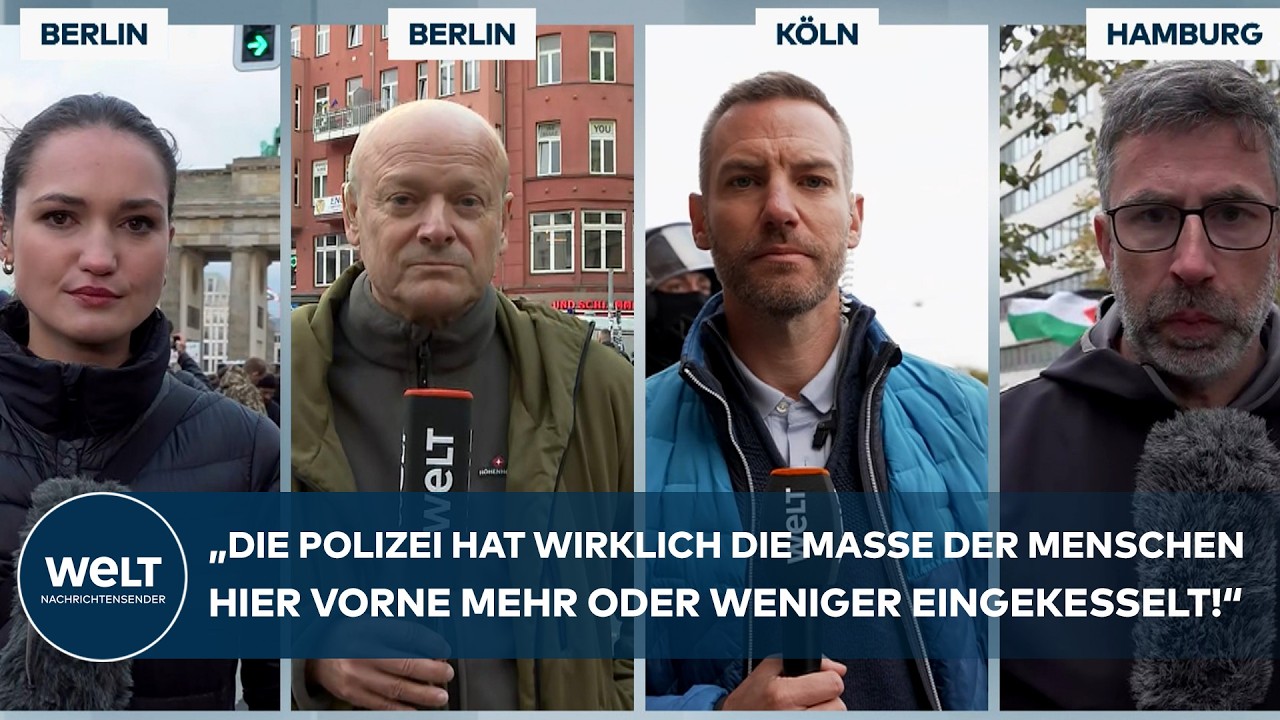 GEN Z REGELT DEUTSCHLAND: Pyrotechnik, Polizeikessel, Sorge vor Krawall ‒ Protesttag spitzt sich zu