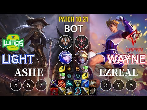 JAG Light Ashe vs GRF Wayne Ezreal Bot - KR Patch 10.21