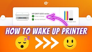 How To Wake Up HP Envy Printer 🖨️ - Printer Is Asleep 😴
