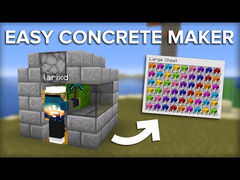 Shulkercraft - Minecraft Easiest Concrete Maker - 10,000 Concrete Per Hour!