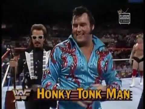 The Honky Tonk Man W/ Jimmy Hart vs Red Tyler, "Superfly" TV Return (WWF Wrestling Challenge 6/4/89)