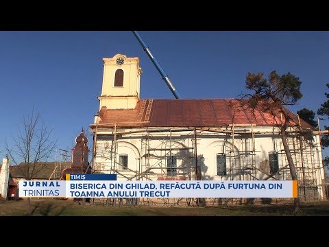 Biserica din Ghilad, refăcută după furtuna din toamna anului trecut