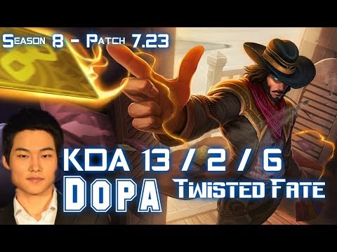 Dopa TWISTED FATE vs EKKO Mid - Patch 7.23 KR Ranked