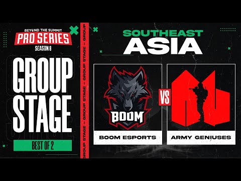 BOOM vs Army Geniuses Game 1 - BTS Pro Series 8 SEA: Group Stage w/ MLP & johnxfire