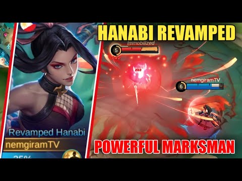 HANABI NEW REVAMPED POWERFUL MARKSMAN | Mobile Legends