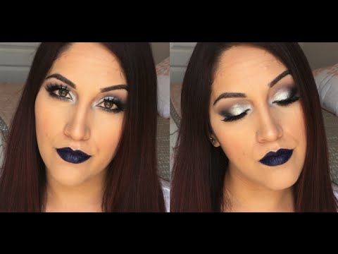 Cool Toned Eyes & Blue Lips Makeup Tutorial