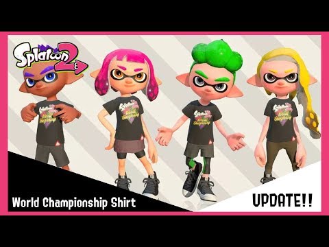 Splatoon 2 World Championship Shirt - Tour (Possibly Limited Time)