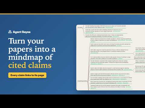 Agent Bayes: turn your papers into a mindmap of claims cited to the page