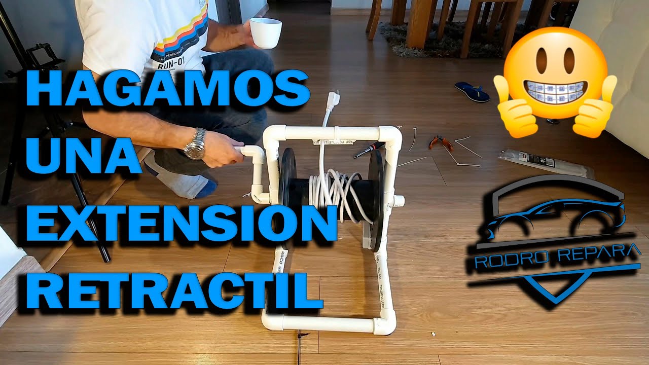 Como fabricar una extensión eléctrica retractil con PVC