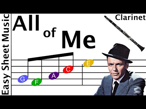 How to Play All of Me on Clarinet | Easy Beginner Sheet Music