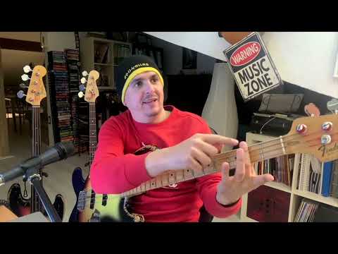 Studio ed utilizzo degli armonici naturali sul basso - Lezione basso 121