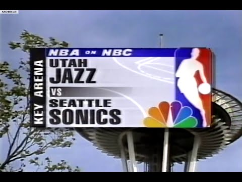 Jazz @ Sonics 1996 WCF Deciding Game 7 (NBA On NBC)