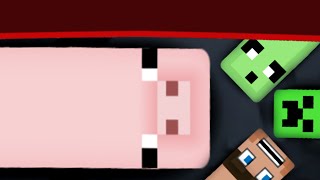 Slither.io Minecraft Pig Skin Epic Smallest Vs Giant Snake! (Slither.io Mod Skins)