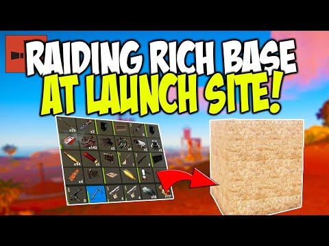 RAIDING a Rich Farmers Base at LAUNCH SITE on WIPE DAY! - Rust Solo Survival
