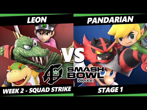 Smash Bowl MMXI Squad Strike SSBU - LeoN Vs. Pandarian - Smash Ultimate Stage 1