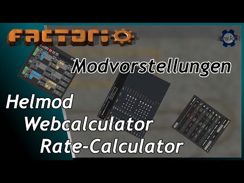 FACTORIO Modvorstellung - Planung leicht gemacht mit HELMOD RATE-CALCULATOR und im Web