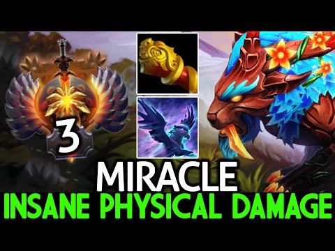 MIRACLE [Mirana] Insane Physical Damage Right Click Mid Dota 2