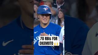 Kazuma Okamoto records his 70th RBI as he continues to have a strong rookie season ???? #MLB #BlueJays