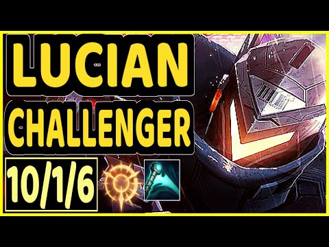 JUZINHO (LUCIAN) - 10/1/6 KDA BOTTOM ADC CHALLENGER GAMEPLAY - BR