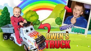 Baby Owen's New Truck, David Chipped Tooth &amp; Zac Punched in the Face!  || Mommy Monday