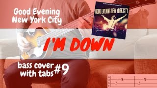 I&#39;M DOWN - The Beatles (Paul McCartney GENYC) BASS COVER WITH TABS | Höfner 500/1