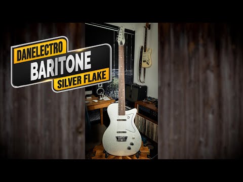 Danelectro Baritone 2024 - Silver Metal Flake image 8